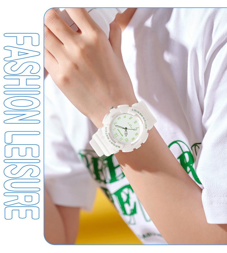 Sanda Unisex Student Sport Watch: Fashionable, Academy Style, Large Dial, Luminous, Waterproof Quartz Watch.