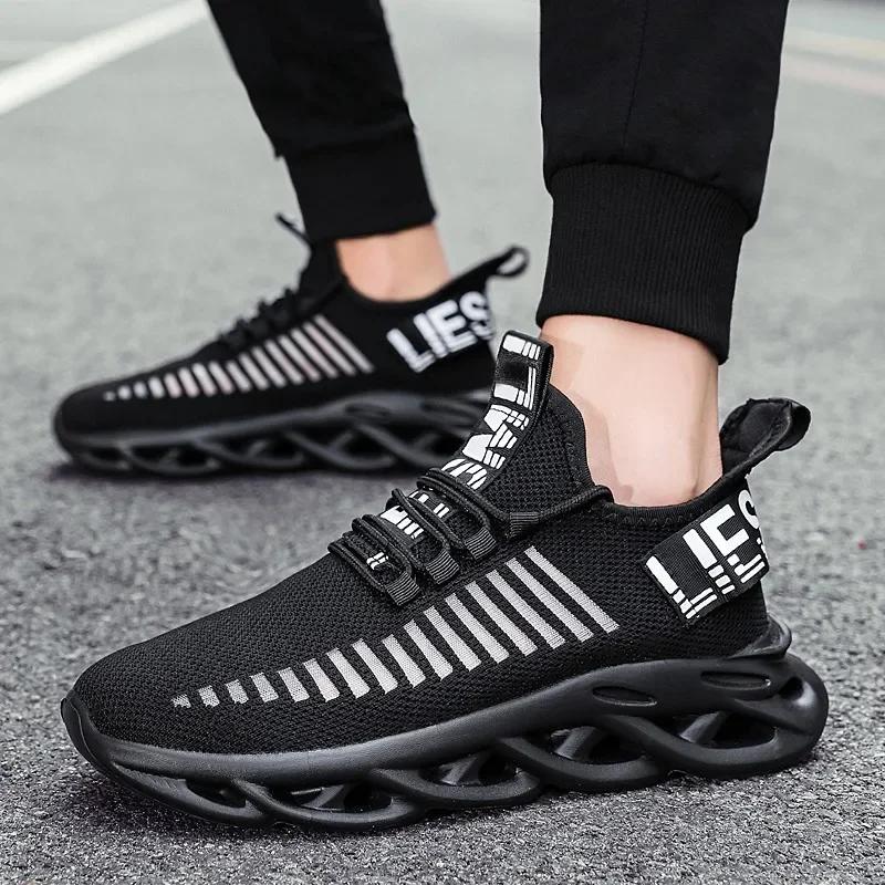 MAEDEF Men Shoes Comfortable Casual Sneakers Breathable Platform Running Shoes Man Mesh Tenis Sport Shoes Waling Tenis Masculino