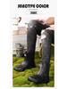 Men's Waterproof Non-Slip Boots with Fleece Lining for Outdoor Activities
