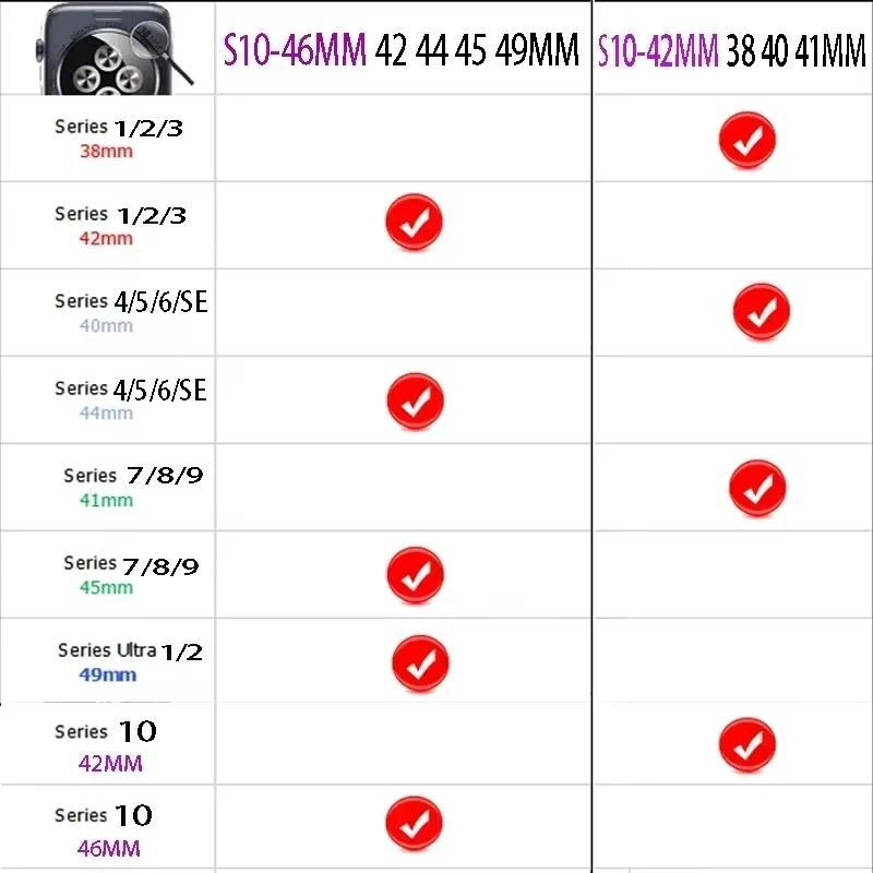 Stainless Steel Strap For Apple Watch Ultra 2 Band 49mm 42 44mm Metal Bracelet iWatch Series 10 46mm 9 8 7 6 SE 5 4 3 45mm 41mm