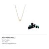 TIFFANY & CO . Elsa Peretti Grüne Bohnen 18 Karat Gold Halsketten Damen Gold GRP11431