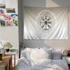 VViking Logo VVegvisir Luxury Hippie Wall Hanging Tapestries for Living Room Home Dorm Decor Art Home Decor