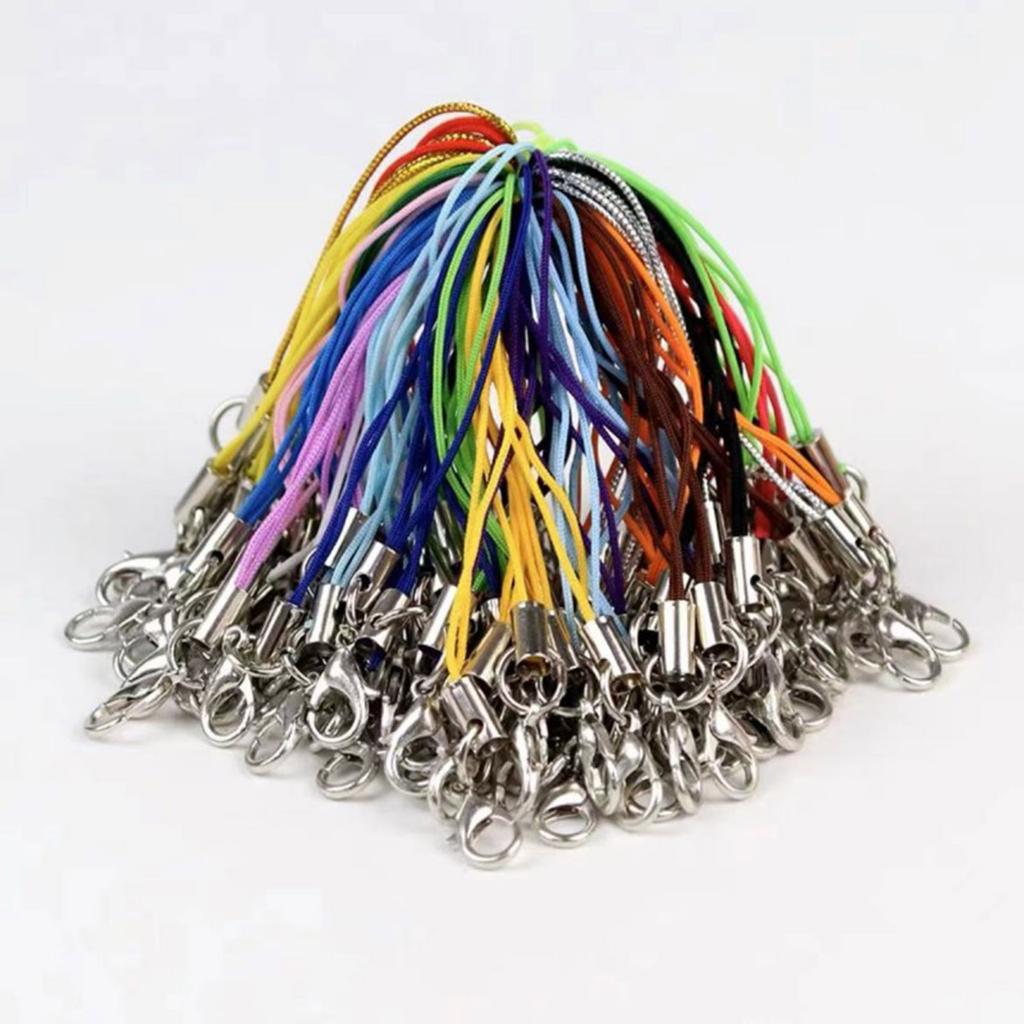 Stylish Wrist Lanyard Carabiner DIY Phone Lanyard Perfect Phone Accessories Phone Chain for USB Drives Jewelry Crafts
