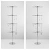 Rotating Necklace Holder Jewelry Display Rack | Sturdy Round Flat Base,