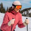 Fashion Lining Ski Gloves Windproof Thick Cotton Touch Screen Gloves Waterproof Winter Warm Gloves Winter Season