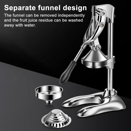 Ruční odšťavňovač citrusů Odolný lis na citrony Nerezová ocel Lis na limetkovou šťávu Neelektrický extraktor ovocné šťávy