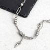 Hip Hop Rivet Necklace For Man,Punk Stainless Steel Splicing Clavicle Sweater Chain Choker,Trendy Unisex Jewelry Gift