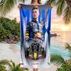 Asciugamano da Spiaggia alla Moda Max Verstappen Portatile Morbido Asciugatura Rapida per Nuoto Campeggio Vacanze