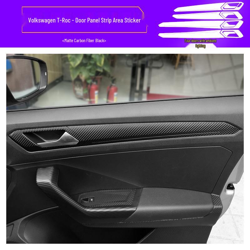 18-21 Volkswagen T-Roc Starry Sky Interior Stickers for Console & Gear Lever