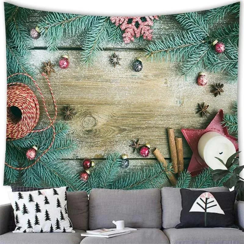 Christmas Theme Tapestry Living Room Bedroom Home Christmas Decoration