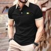 Parisian Print Short-sleeved Polo Shirt for Men's Casual Style, Multi-functional Lapel Shirt, Summer Street Men's Casual Breatha