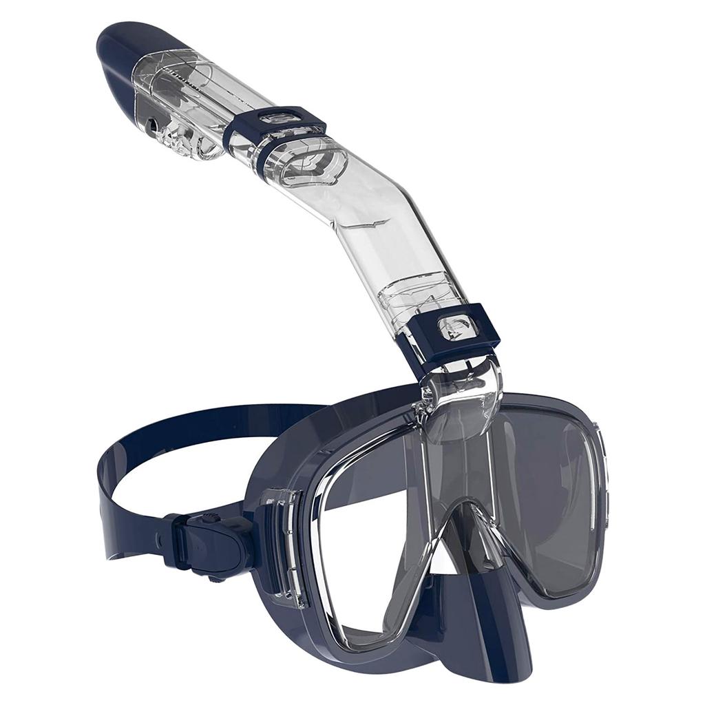 180 Degree Wide View Anti Fog Diving Mask Foldable Snorkel Scuba Gear For Adults Swimming Snorkeling Mask Adjustable Fit Comfortable Design