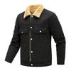 Winter Herrenjacke Fleece Trendiger Mantel Baumwollmantel