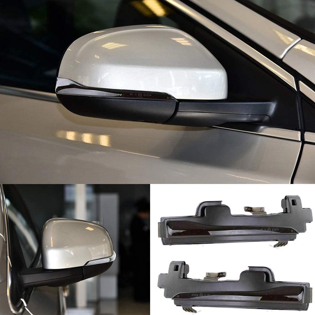 hotimp Volvo Compatible LED Sequential Turn Signals with Flowing Smoked for and Compatible with Volvo and Replacement for Genuine Left and Vehicle