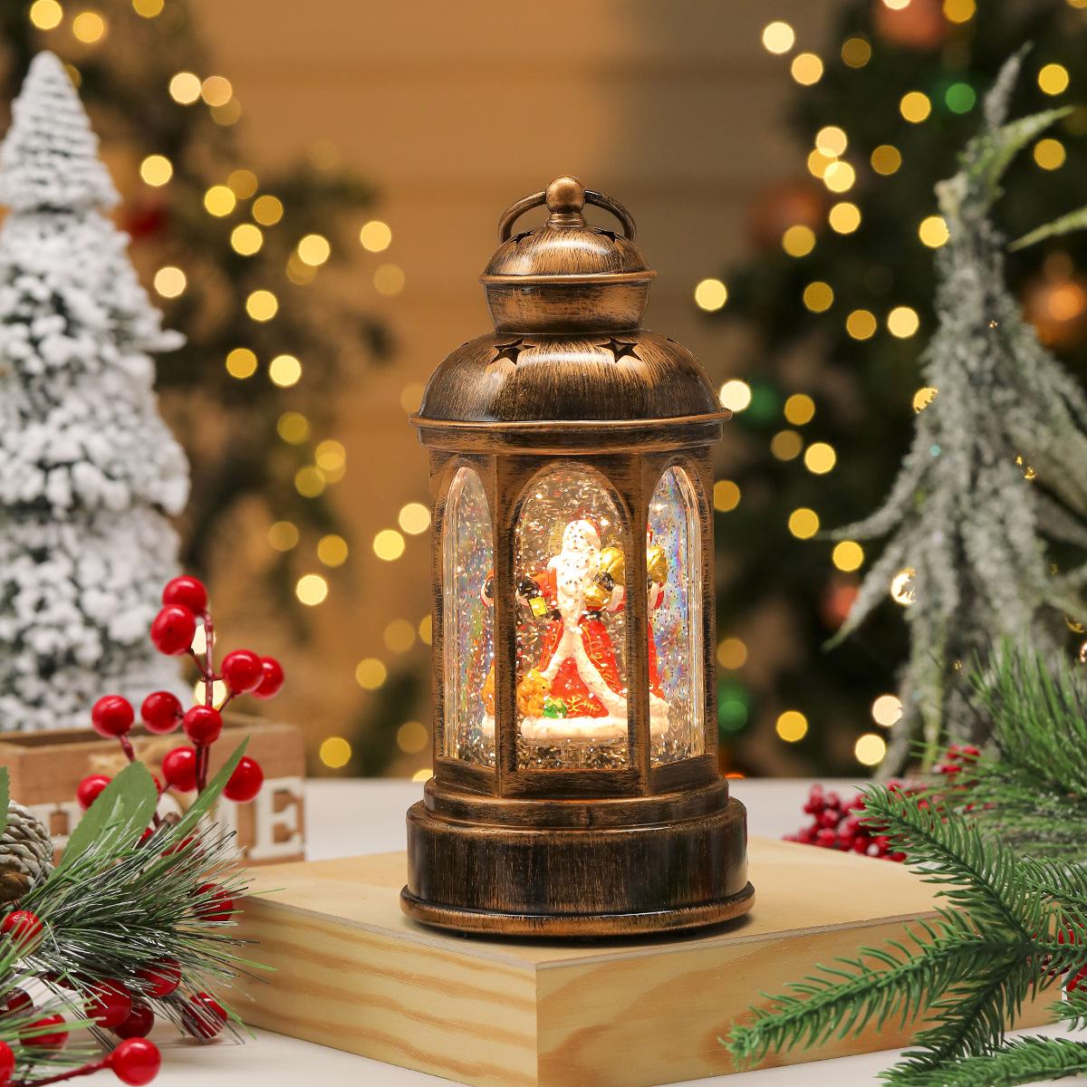 Luminous Santa Claus Music Box Lantern: Festive Christmas Decor Gift