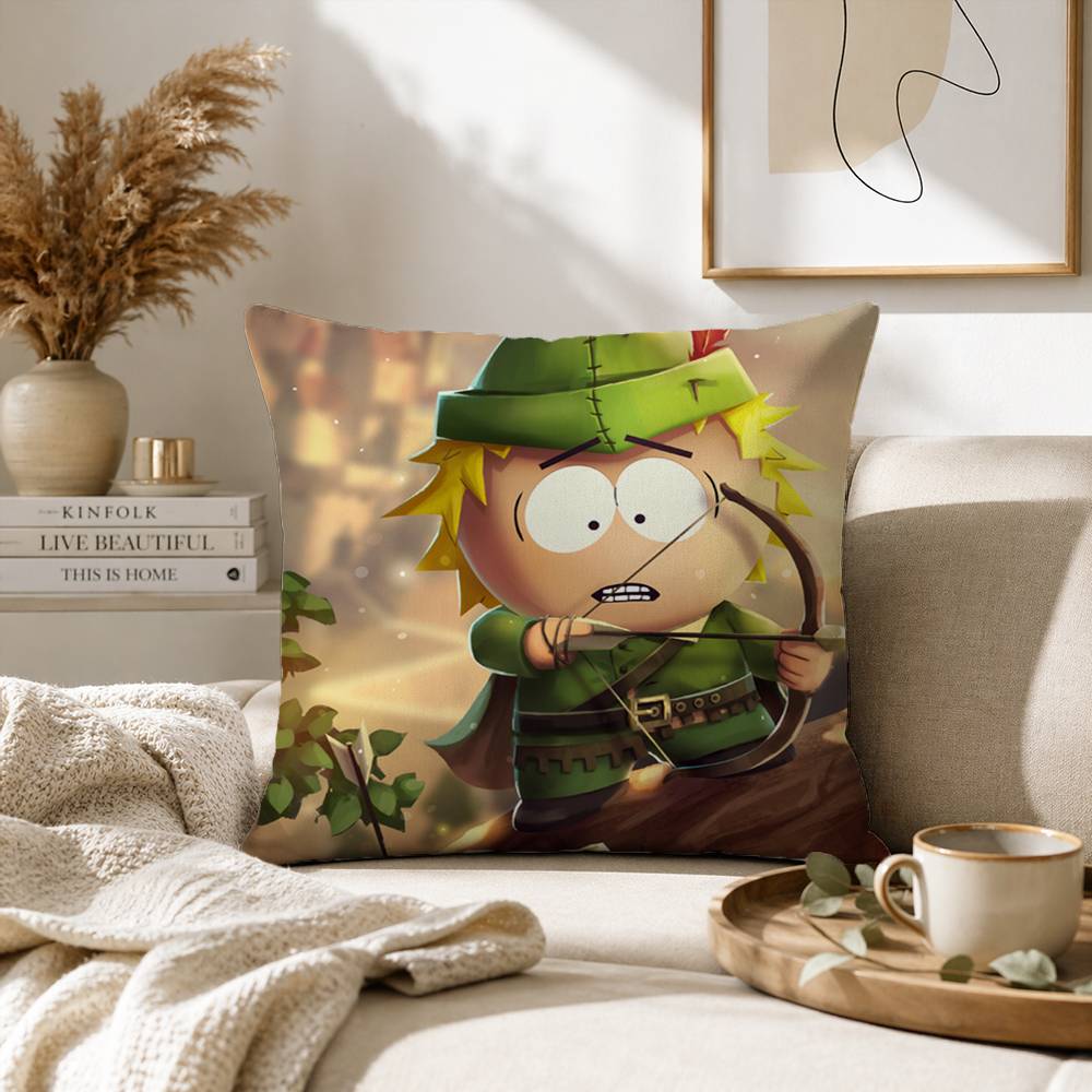 Cartoon S-South P-Park Pillow Case for Sofa Living Room Home office Decor Protective Cover