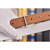 Fashion Leather 2.5cm Width Women's Belt Vintage Metal Oval Buckle Waistband Belts for Pants Jeans Luxury Designer Belt
