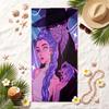 rujinu Soft Beach Towel Stylish Beach Pool Towel for Summer Seaside Vacation Travel