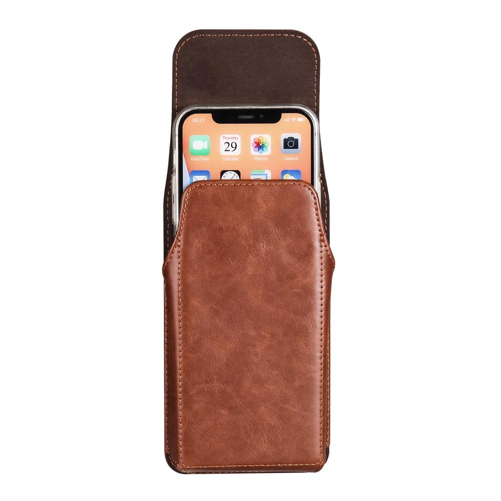 Pouzdro na telefon s klipem na opasek z hovězí kůže Pánské pouzdro do pasu pro iPhone 16 15 Pro Samsung Galaxy S24 S23 S22 Plus Xiaomi Redmi Note 13 12 Oppo pouzdro na pouzdro