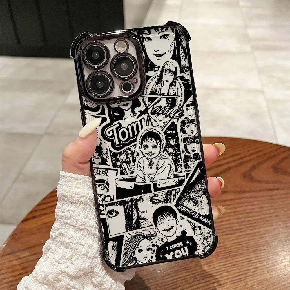 

Чехол для телефона Junji Ito Horror с горячим покрытием для iPhone 17 16e 16 15 14 13 12 11 Pro Max X XR XSMax 7 8 Mini Air Plus Противоударный iPhone 16