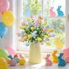 Set of 5 Foam Easter Eggs Planter for Festival Indoor Desktop Decoration Creative Safe Materials Practical Decorating