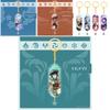 Genshin Impact Acrylic Double Sided Keychain Cartoon Keychains