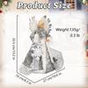 2025 Christmas Tree Topper Angel Fairy With White Feather Wings no light 3d Christmas Tree Toppers Decorations Ornament