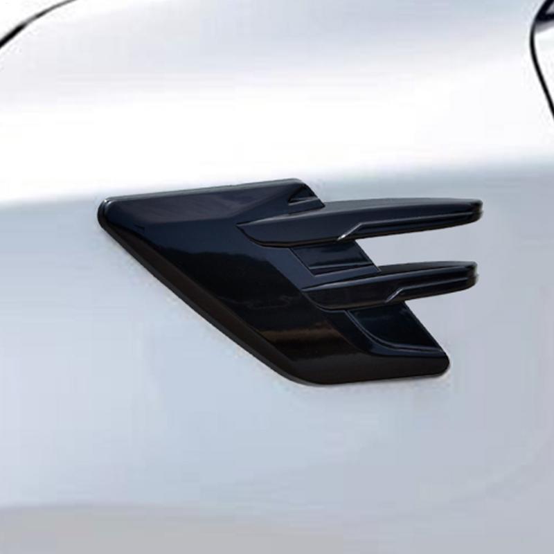 For General Car Shark Gills Car Hood Stylish Simulation Cover Trim Strong Adhesive Simulated Ventilation Cover Outlet Trim