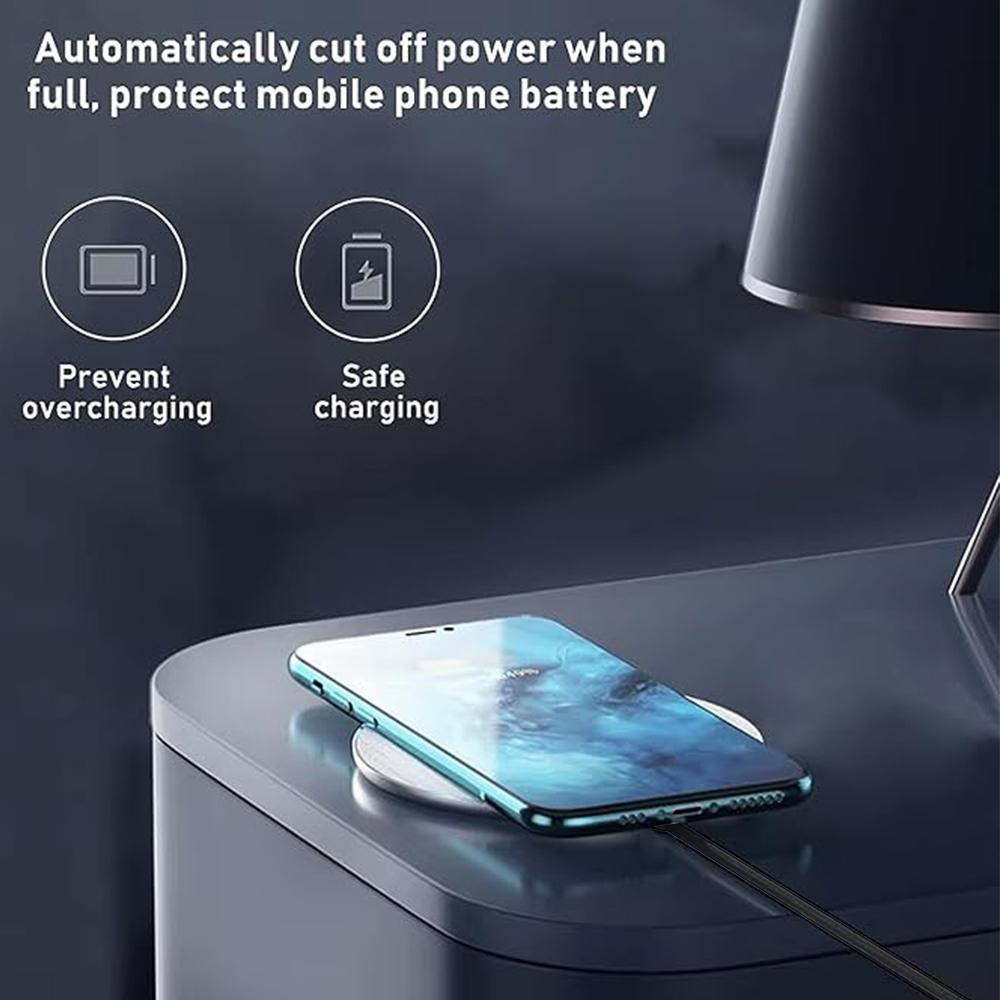 60W Wireless Charger Pad Stand for iPhone 15 14 13 12 11X8 Samsung Xiaomi Phone Chargers Induction Fast Charging Dock Station