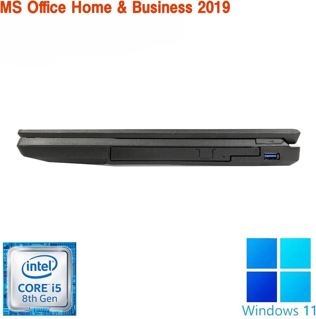 Fujitsu Core Windows 11 MS Office 16GB 512GB SSD A748/S Laptop, 15.6-inch, i5-8350U, Pro, 2019, RAM, (SSD512GB)
