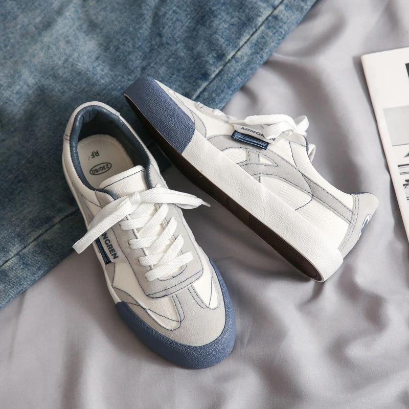 

Fashion Women Footwear Flat Canvas Whit Ladies Shoes Daily Routine Comfortable Offer Luxury Promotion Vulcanized For Original Walking 40