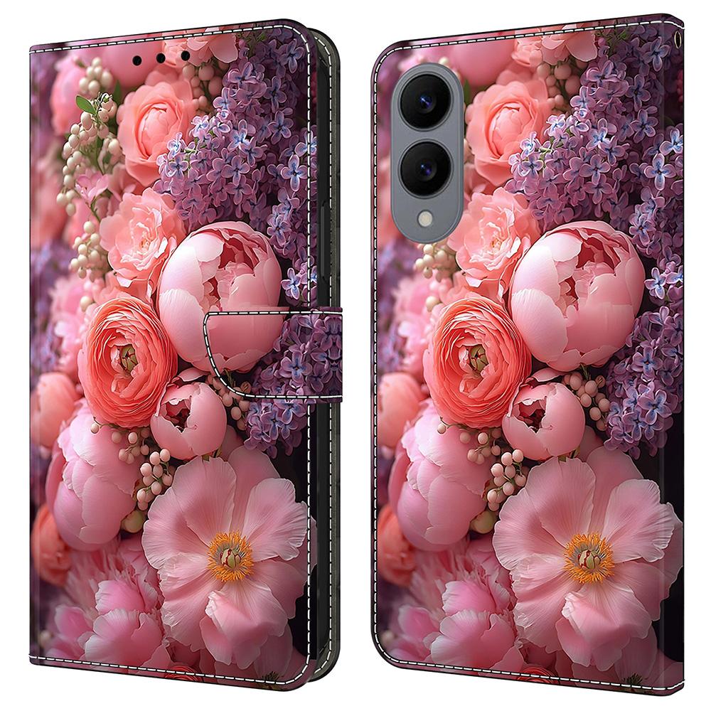 For Samsung Galaxy S25 Edge Leather Case Pattern Printing Wallet Stand Flip Phone Cover