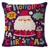 Christmas Celebration Pillow Elk Snowman Festive Cushion Cover Red Sofa Back Cushion Pillow Cover