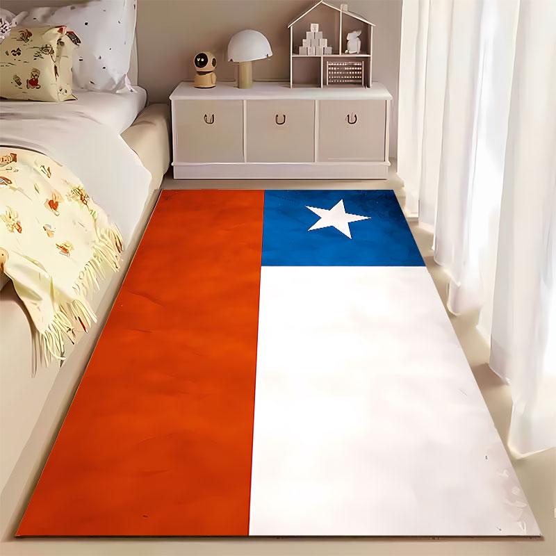 Texas Flag Style Carpet Suitable As a Non-slip Mat for the Living Room or Bedroom Sofa
