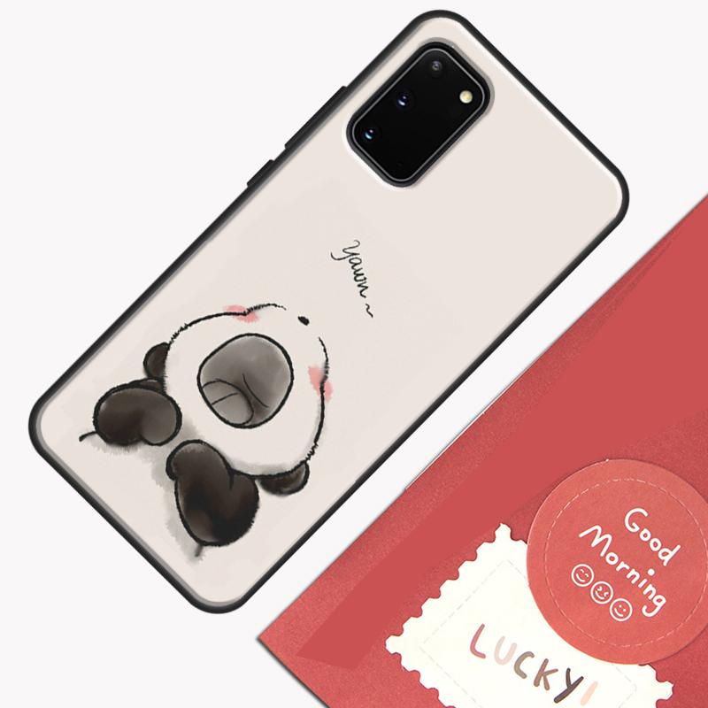 Cartoon Panda Phone Case For Samsung Galaxy S26 S25 Ultra S20 S21 S22 S23 S24 S10 Plus S25 FE Cover Shell