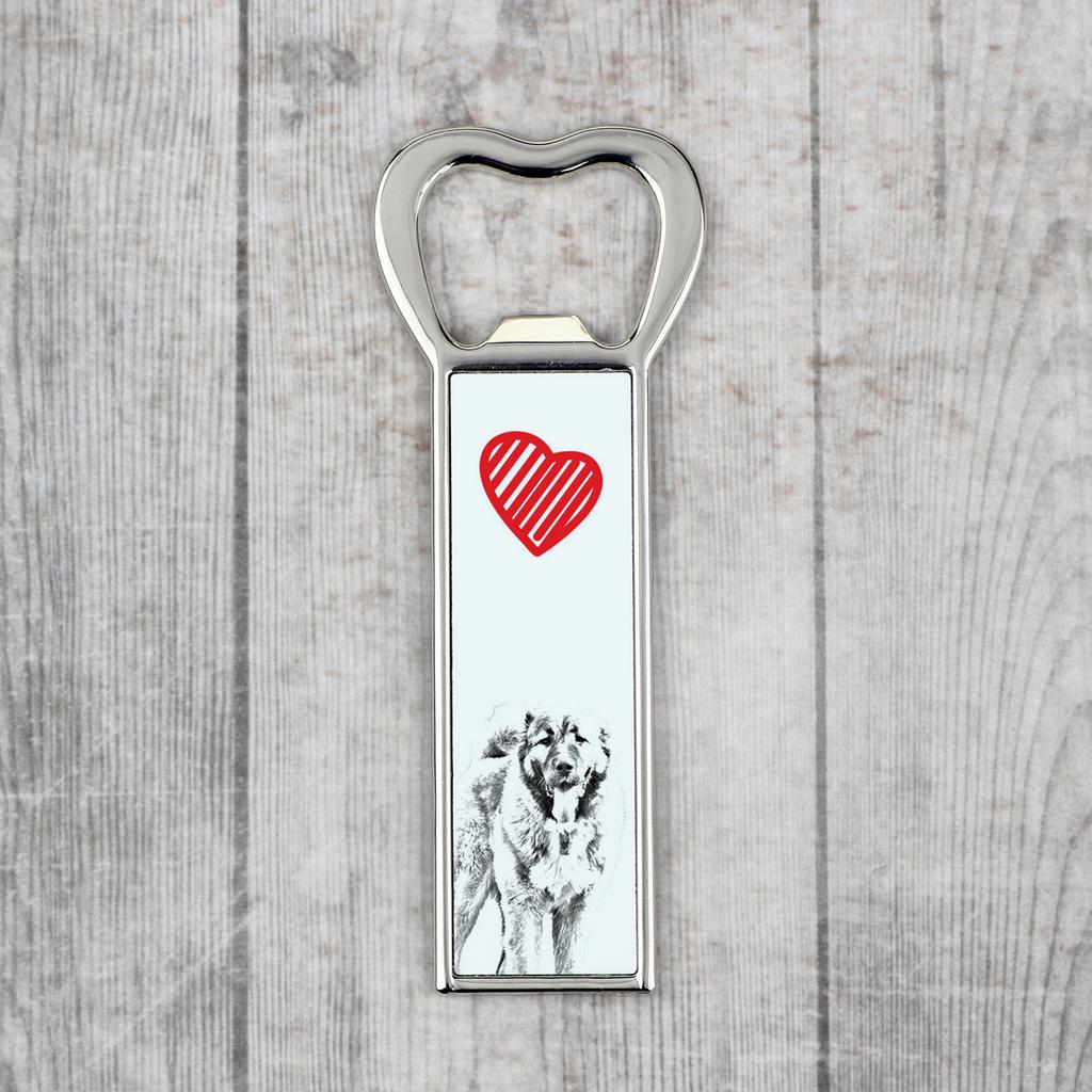 Caucasian Shepherd Dog, Caucasian Ovcharka – Bottle opener with a dog, personalized fridge opener | Art-Dog