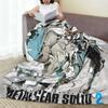 Metal Gear Solid Game Flannel Blanket Winter Soft Warm Throw Blanket for Kids Living Room Pattern Bedspread Sofa Bed Cover