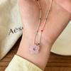 Trendy Colorful Resin Flower Pendant Necklace For Women Girl 2026 New Aesthetic Charm Neck Jewelry Accessories Decorations