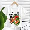 Children's summer cotton T-shirt - Best-selling Japanese-style dragon anime Goku pattern comfortable and breathable top