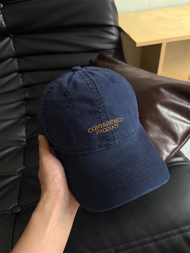 Vintage American Style Embroidered Baseball Cap With Sun Protection For Men And Women