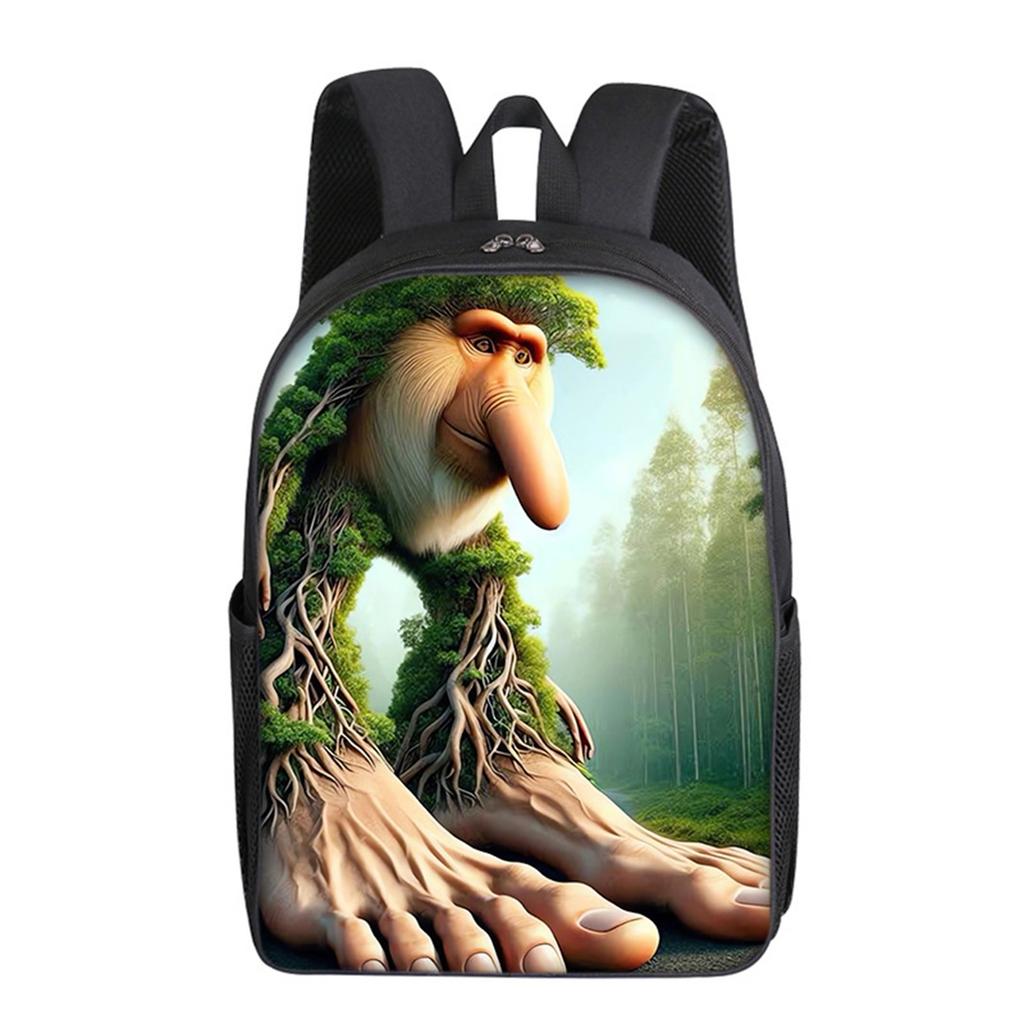 Cartoon Printing Casual Shoulder Bag Junior High School Students Large Capacity Backpacks