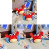 Plush Crab Keychain Toy With Polyester Filling For Kids And Adults