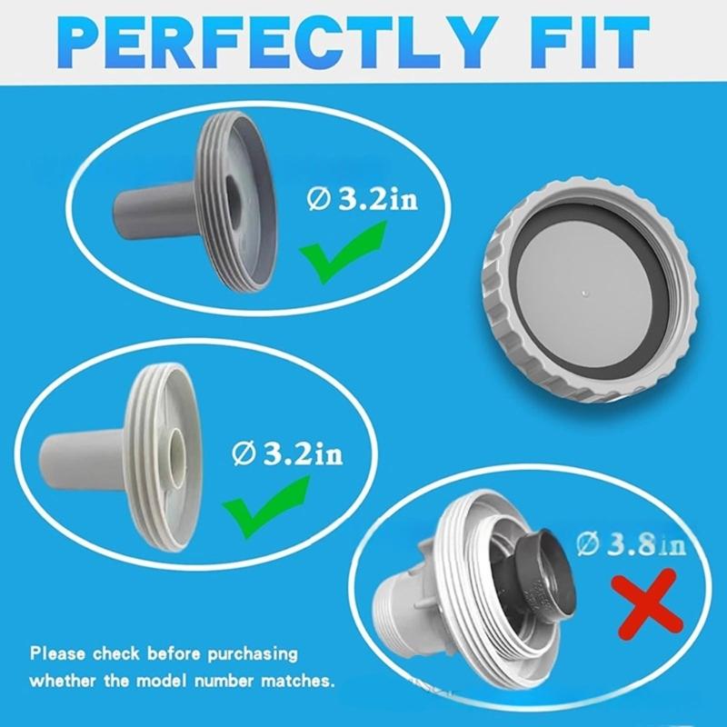 2Pcs Ground Swimming Pool Repair Kits Replacement Pool Inlet Adapters Winter Plugs Set Pool Maintenance Accessories