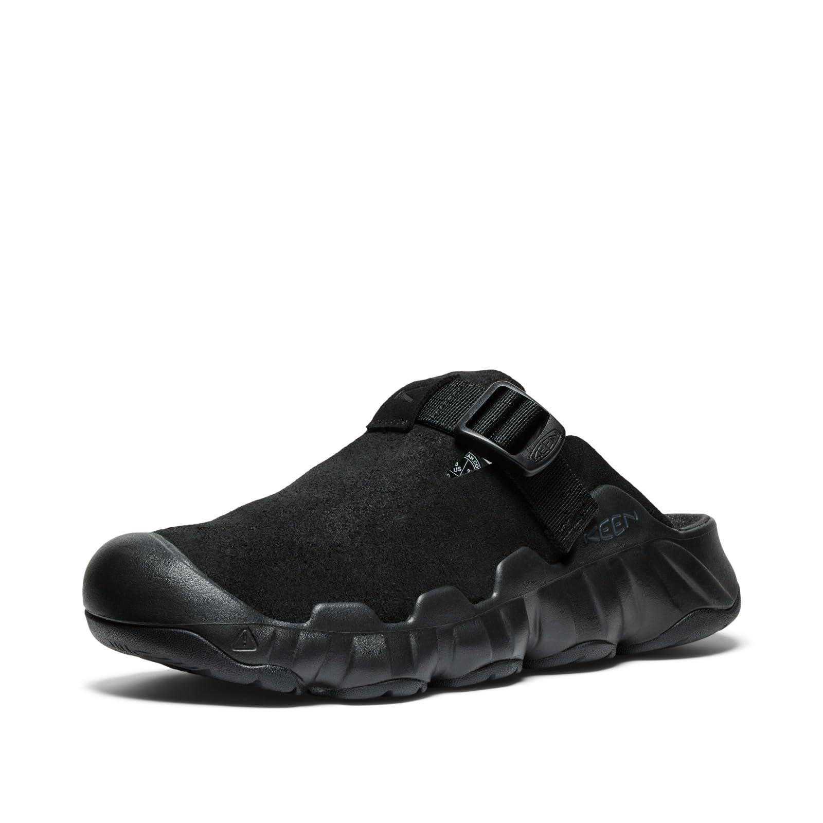 

Hyperport Clog Leather Size 9 [KEEN] Men s Mules, Black/Black,