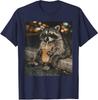 Waschbär trinkt Eiskaffee Lustiger Humor Meme Unisex T-Shirt
