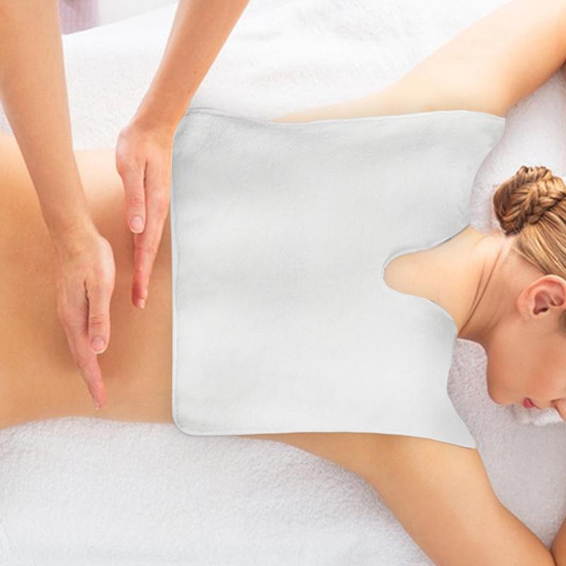 1Pc Beauty Salon Skincare Massage Towel Microfiber Custom Treatment Facial Wrap Spa Neck Face Wrap Towel Warm U Shape Soft Towel