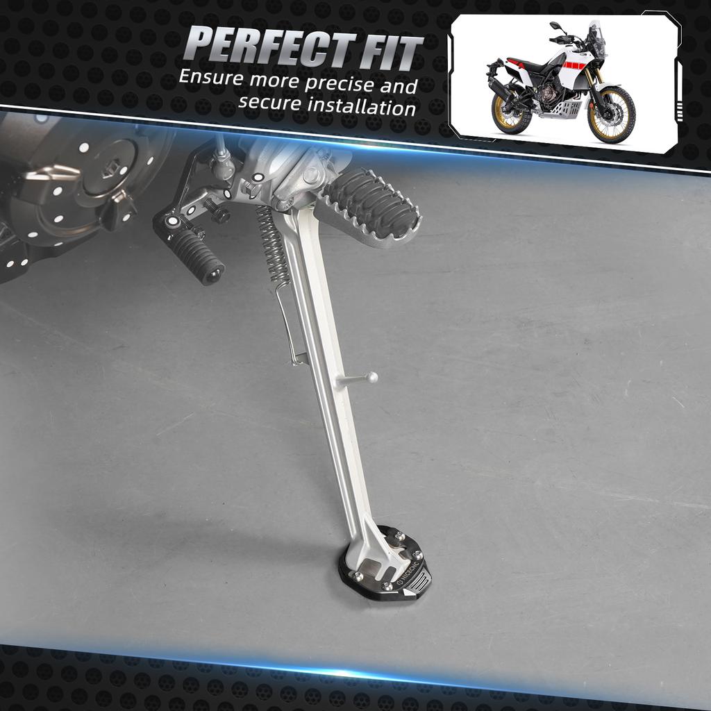 For Yamaha Tenere 700 XTZ 700 2019-2024 Kickstand Side Stand Pad Extension Tenere 700 World Raid 2022-2023 Rally Edition 2020-24