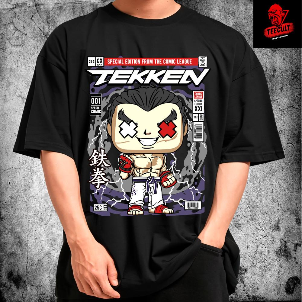 TEKKEN Культ Ретро Видеоигровой Футболка Веселая Funko Pop Унисекс Хлопковая Футболка S–3XL Унисекс Футболка XXL