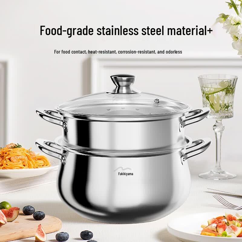 Velosan 304 Stainless Steel Double-Layer Belly Pot