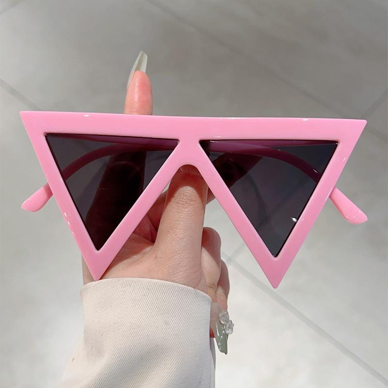 JYL TS Sunglasses UV Protection Triangle Large Frame Hip-hop/3327